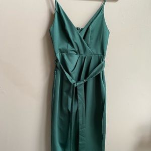 Lulu’s Satin Midi Dress